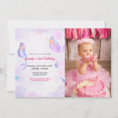 Niedlich Funny | Kinder Foto Geburtstag Einladung (Vorderseite)