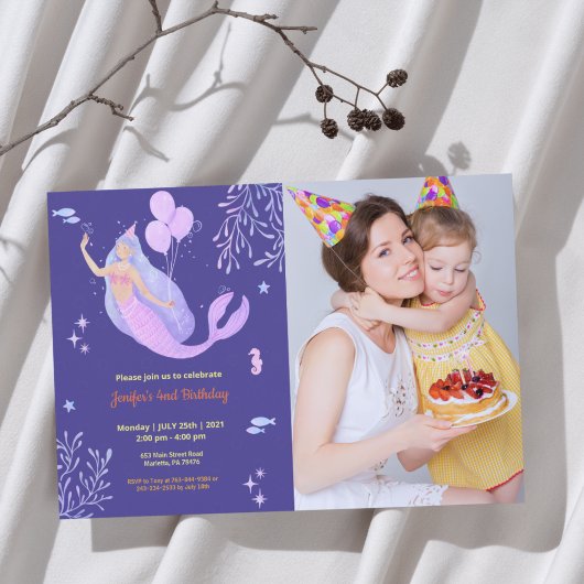Niedlich Funny | Kinder Foto Geburtstag Einladung