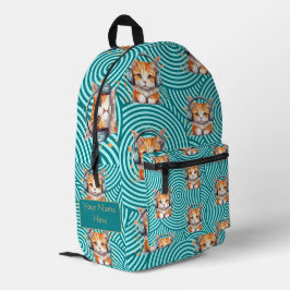 Niedlich Funny Kitten Custom Bedruckter Rucksack
