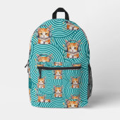 Niedlich Funny Kitten Custom Bedruckter Rucksack (Vorderseite)