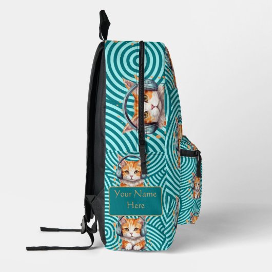 Niedlich Funny Kitten Custom Bedruckter Rucksack (Links)