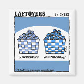 Niedlich Funny Laftovers Blueberry Cartoon Magnet (Vorne)