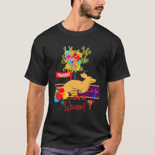 NIEDLICH FUNNY LÄSSIGE DACKEL, WENN LEBEN WIE EIN T-Shirt