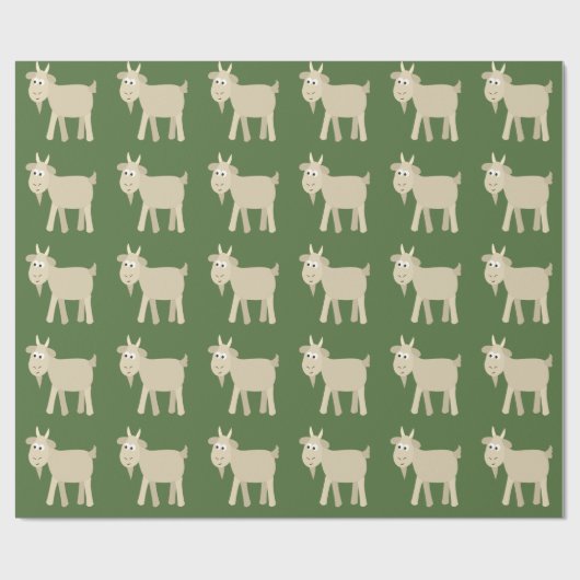 Niedlich Funny Little Goat Geschenkpapier (Flach)