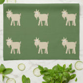 Niedlich Funny Little Goat Handtuch (Gefaltet)
