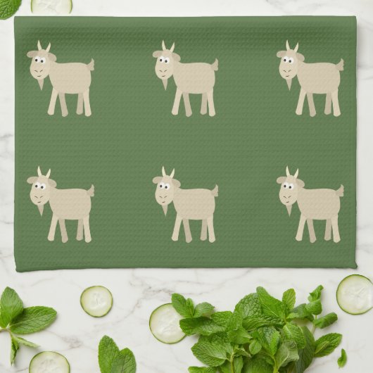 Niedlich Funny Little Goat Handtuch (Gefaltet)