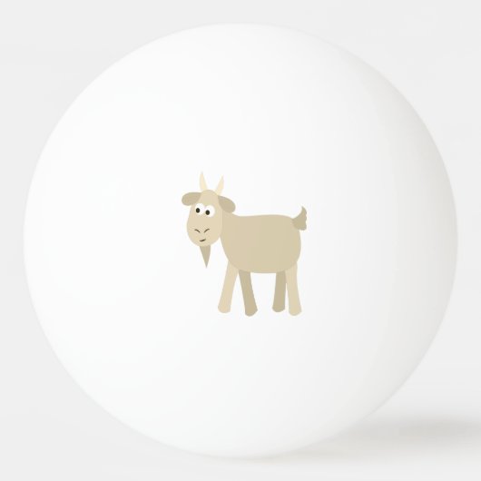Niedlich Funny Little Goat Tischtennisball (Vorderseite)