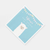 Niedlich Funny Llama Baby Mama Fiesta Babydusche Serviette (Ecke)