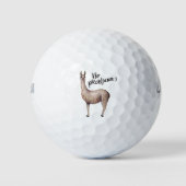 Niedlich Funny Llama Golfball (Vorderseite)