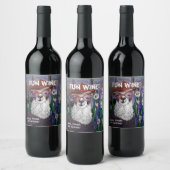 Niedlich Funny Mama Llama Behalte Ihr Cool Weinetikett (Flaschen)