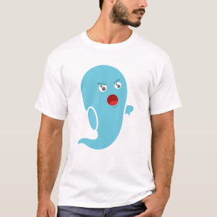 Niedlich Funny Missbilligung Blue Ghost Halloween T-Shirt