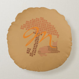 Niedlich Funny Mit Monogramm Red Cat Kissen