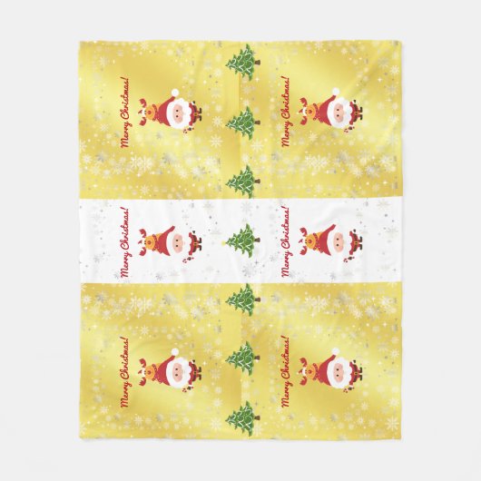 Niedlich Funny Modern Rudolph Weihnachtsbaumen Fleecedecke (Vorderseite)