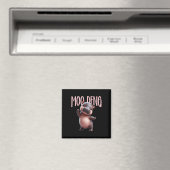 Niedlich Funny Moo-deng Ba Magnet (In Situ (Geschirrspüler))