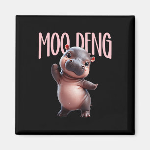 Niedlich Funny Moo-deng Ba Magnet