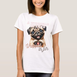 NIEDLICH FUNNY MOPS DOG SPRICHWORT T-Shirt