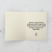 Niedlich Funny Mops Gray Son 30. Geburtstag Karte (Innenseite)