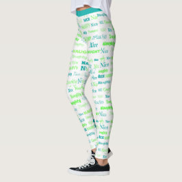 Niedlich Funny Naughty Nice Weihnachtsfeiertag Yog Leggings
