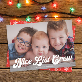 Niedlich Funny Nice List Crew Frohe Weihnachten 1