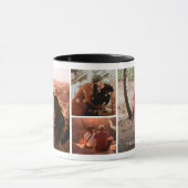 Niedlich Funny online verabred Paar 4 Foto Collage Tasse (Zentrum)