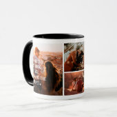 Niedlich Funny online verabred Paar 4 Foto Collage Tasse (Vorderseite Links)