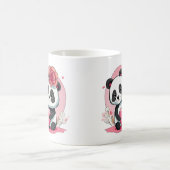 Niedlich Funny Panda Couple Valentine's Kaffeetasse (Mittel)