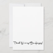 Niedlich Funny Panda Einladung (Rückseite)