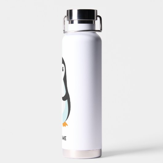 Niedlich Funny Penguin Cartoon Trinkflasche (Rückseite)