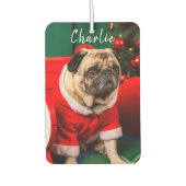 Niedlich Funny Pet Hund Welpe Foto Name Autolufterfrischer (Vorderseite)