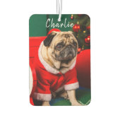 Niedlich Funny Pet Hund Welpe Foto Name Autolufterfrischer (Rückseite)