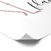 Niedlich Funny Pink Flamingo Totally Fantastisch Poster (Ecke)