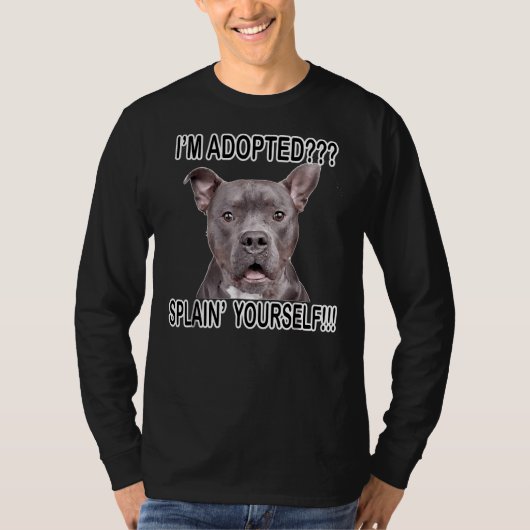 Niedlich Funny Pitbull Dog T-Shirt (Vorderseite)