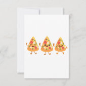 Niedlich Funny Pizza Geburtstagsparty Einladung (Rückseite)