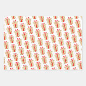 Niedlich Funny Polka Dos Weihnachtsmuster Geschenk Geschenkpapier Set (Vorderseite)