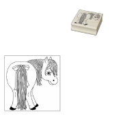 Niedlich Funny Pony Hintern Rubber Briefmarke Gummistempel (Stempel)