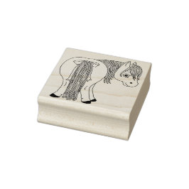 Niedlich Funny Pony Hintern Rubber Briefmarke Gummistempel