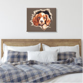 Niedlich Funny Puppy Leinwanddruck (Insitu (Schlafzimmer))