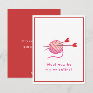 Niedlich Funny Romantic Wood, du bist My Valentine Feiertagskarte