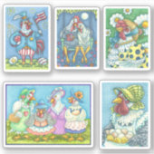 NIEDLICH FUNNY ROOSTERS, CHICKENS & HENS AUFKLEBER (Vorderseite)