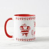 Niedlich Funny Santa Claus Muster Red Christmas Te Tasse (Links)