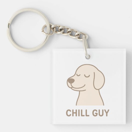Niedlich Funny Schlüsselanhänger - "Chill Typ" Car (Vorderseite)