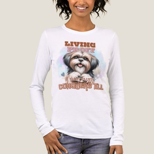 NIEDLICH FUNNY SHIH TZU HOUND DOG SPRICHWORT Tri-Blend SHIRT (Vorderseite)
