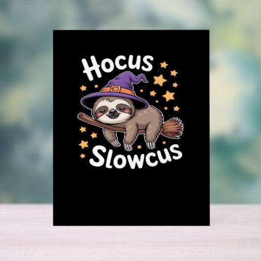 Niedlich Funny Sloth Halloween Essential T - Shirt Acrylschild (Neutral)
