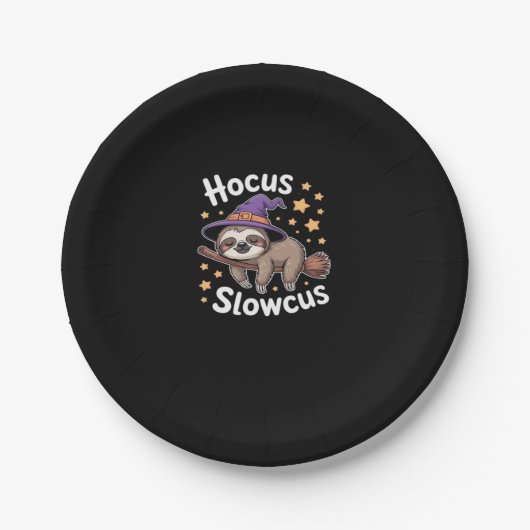 Niedlich Funny Sloth Halloween Essential T - Shirt Pappteller (Vorderseite)