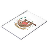 Niedlich Funny Sloth Happy Birthday Notizblock (Linke Seite)