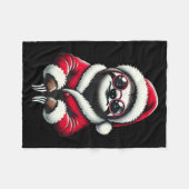 Niedlich Funny Sloth Weihnachtsmann Weihnachten We Fleecedecke (Vorderseite (Horizontal))