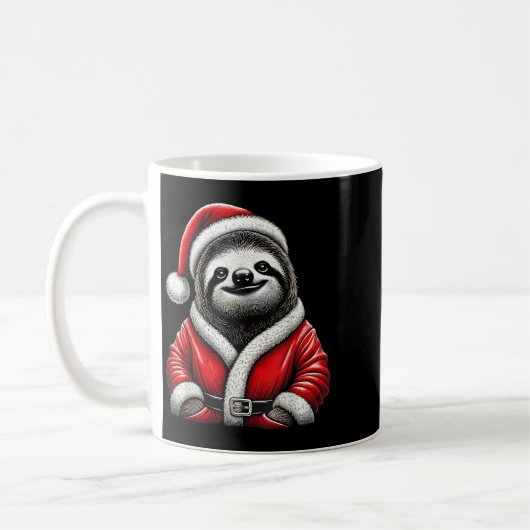Niedlich Funny Sloth Weihnachtsmann Weihnachten We Kaffeetasse (Links)