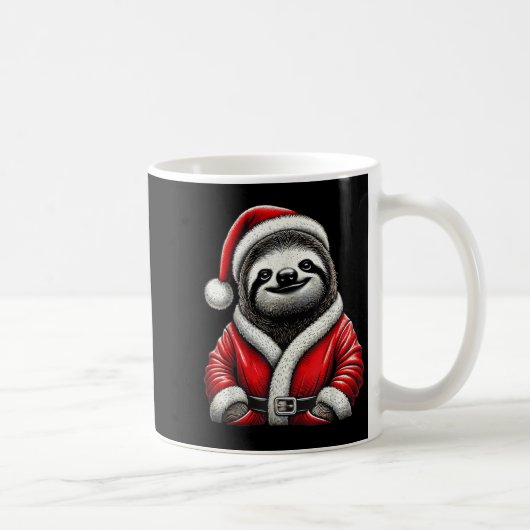 Niedlich Funny Sloth Weihnachtsmann Weihnachten We Kaffeetasse (Rechts)