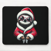 Niedlich Funny Sloth Weihnachtsmann Weihnachten We Mousepad (Vorne)