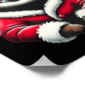 Niedlich Funny Sloth Weihnachtsmann Weihnachten We Poster (Ecke)